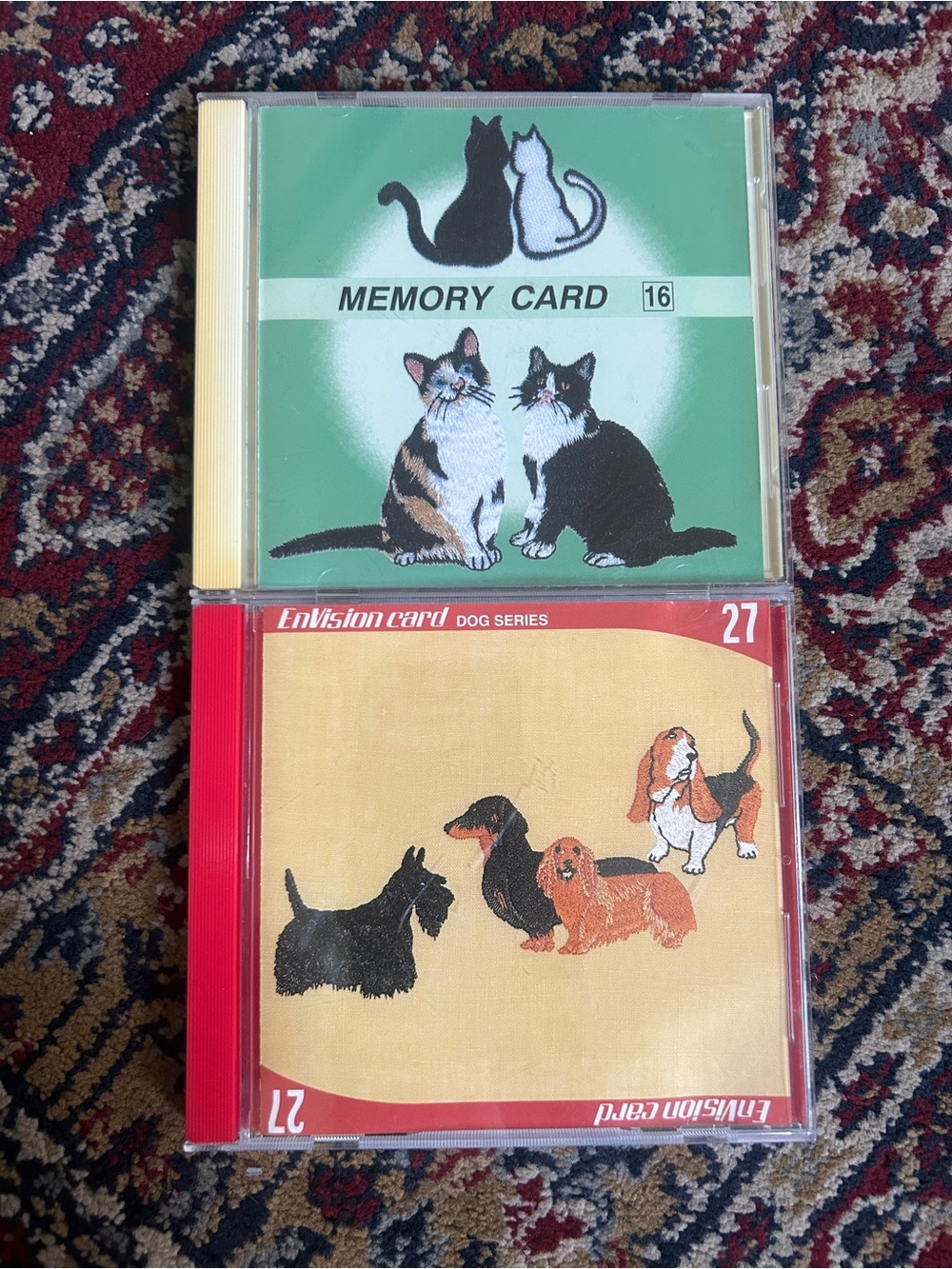 All Animals- lot of 7 Janome design embroidery cards
